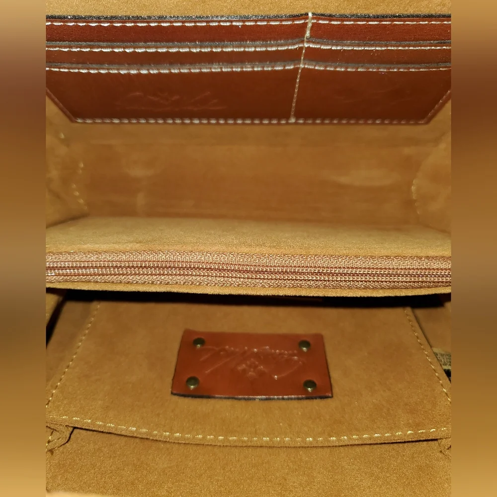 Patricia Nash Mini Leather Floral Print Crossbody Bag - Picture 6 of 15